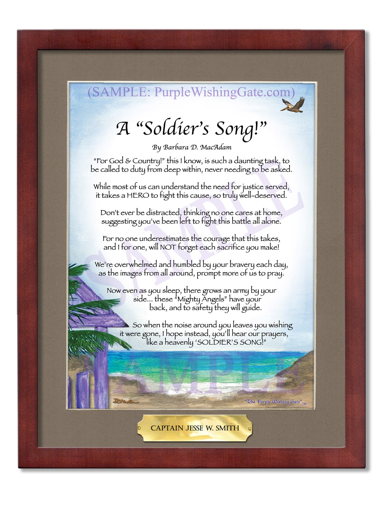 A Soldier's Song! - Military Gift - PurpleWishingGate.com