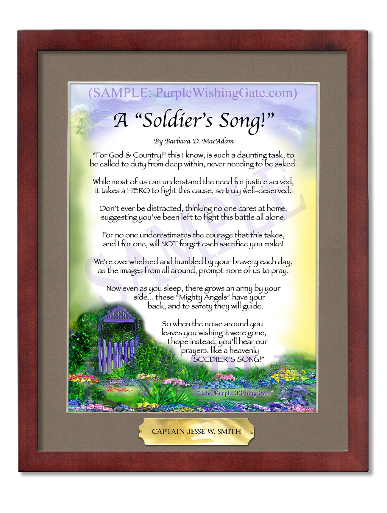 A Soldier's Song! - Military Gift - PurpleWishingGate.com