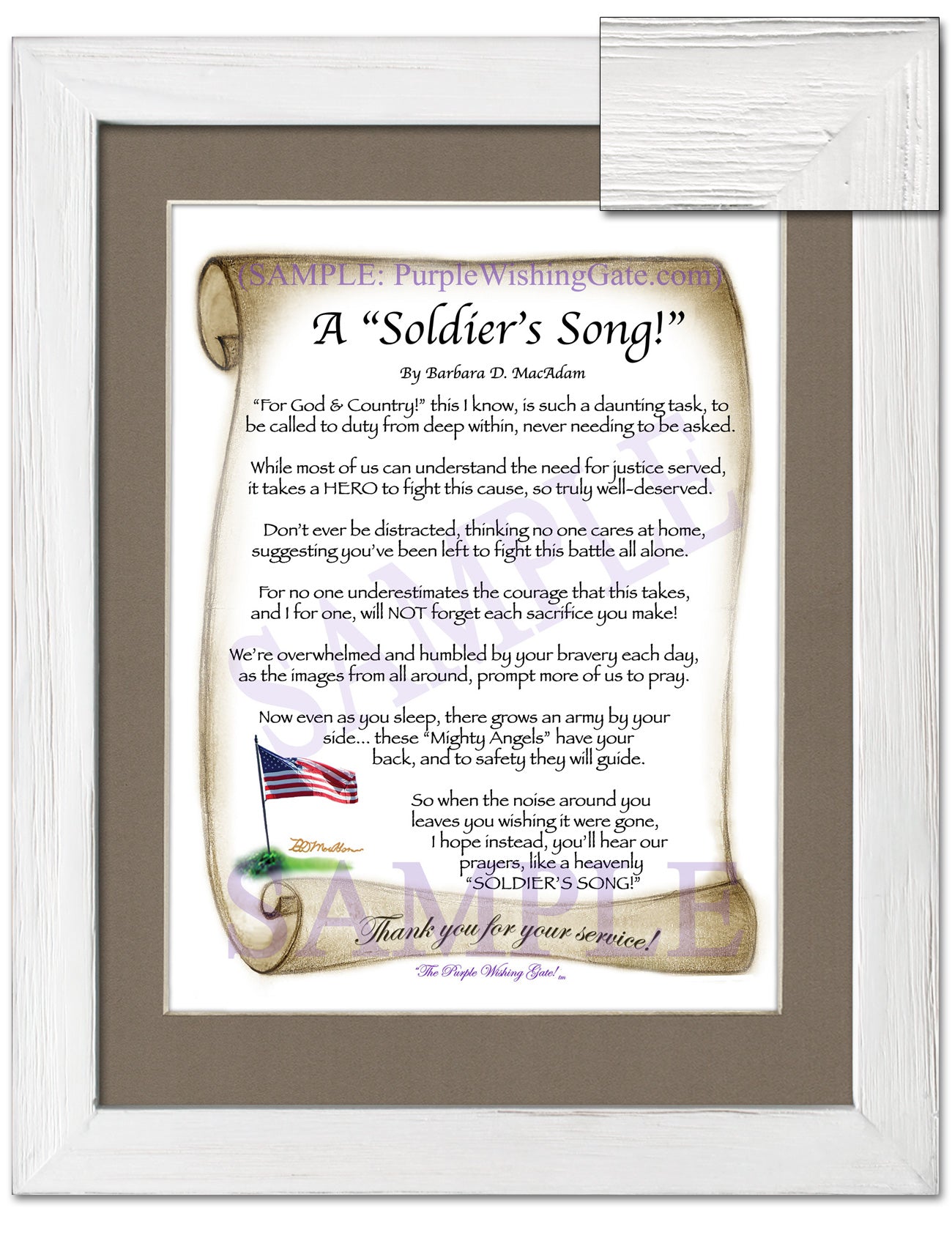 A Soldier's Song! - Military Gift - PurpleWishingGate.com