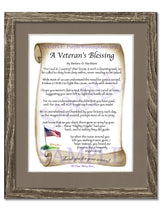 A Veteran's Blessing - Military Gift - PurpleWishingGate.com