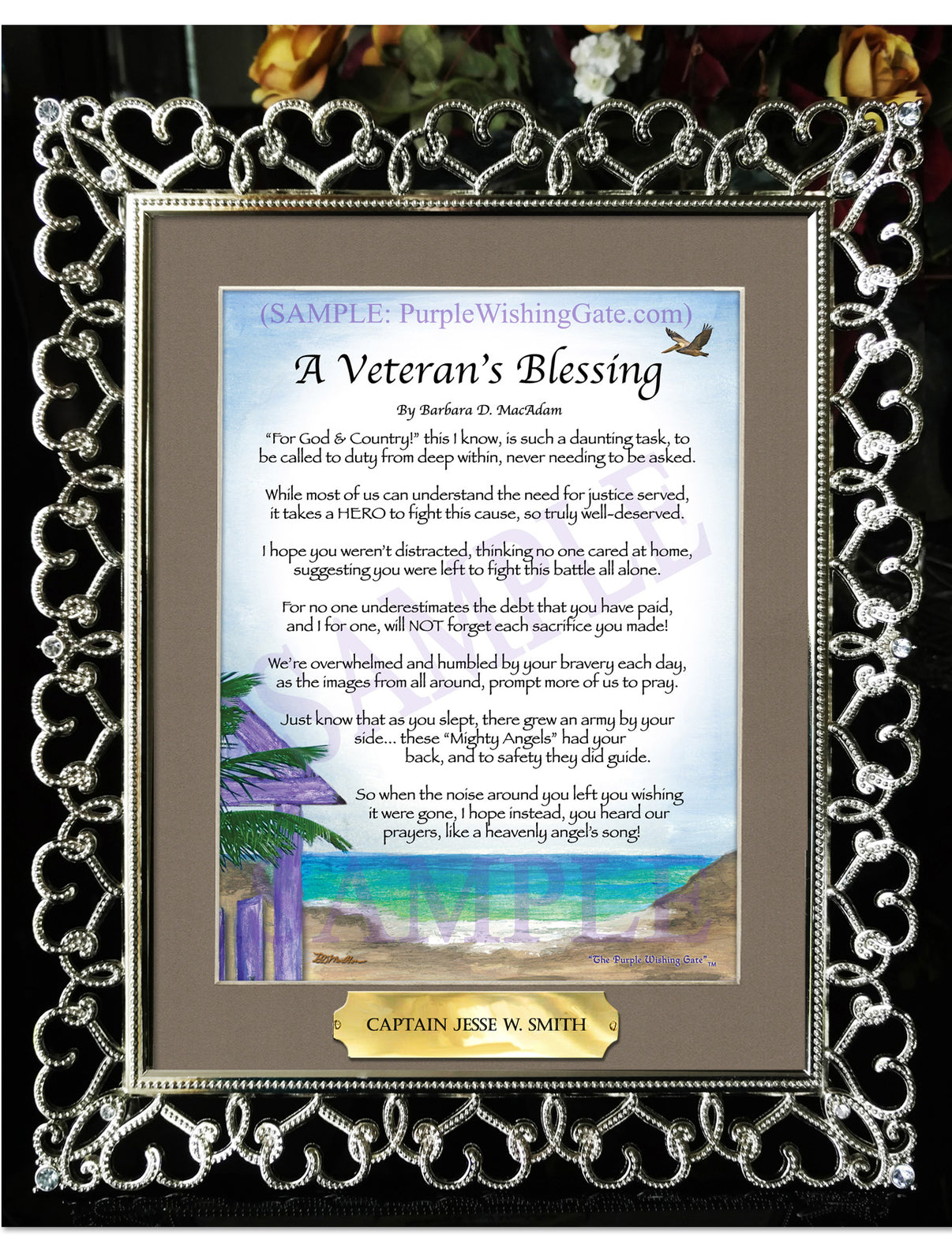 A Veteran's Blessing - Military Gift - PurpleWishingGate.com