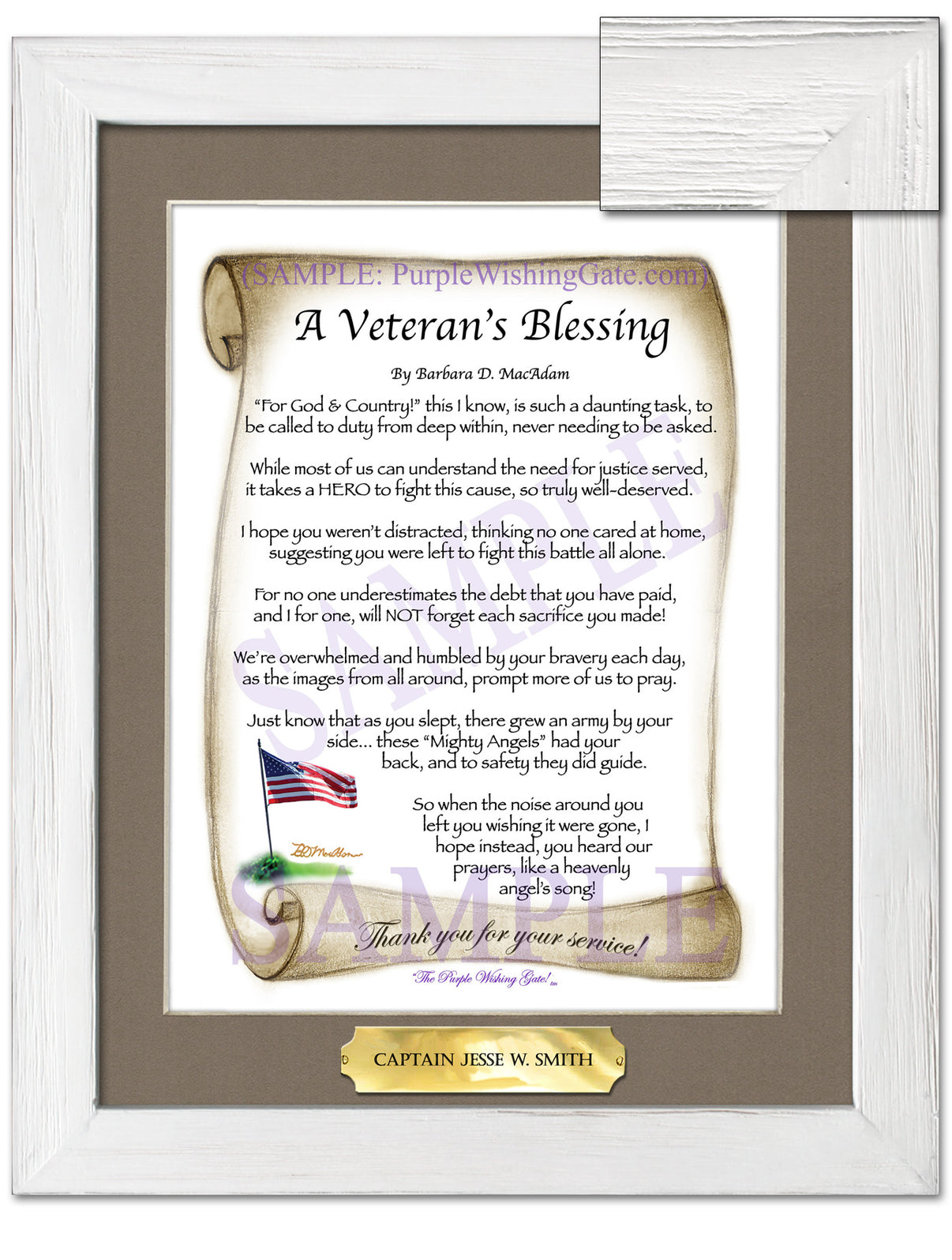 A Veteran's Blessing - Military Gift - PurpleWishingGate.com
