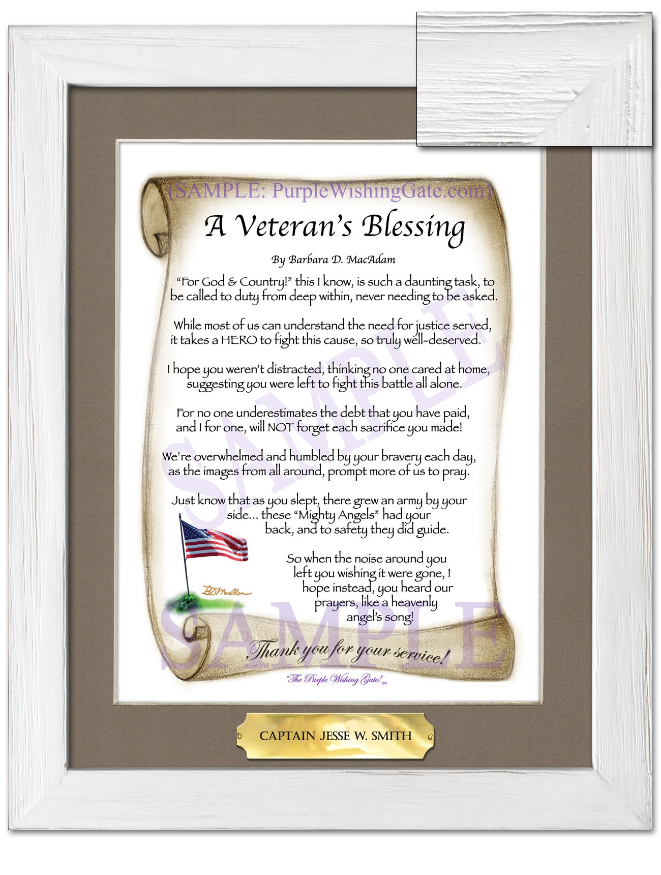 A Veteran's Blessing - Military Gift - PurpleWishingGate.com