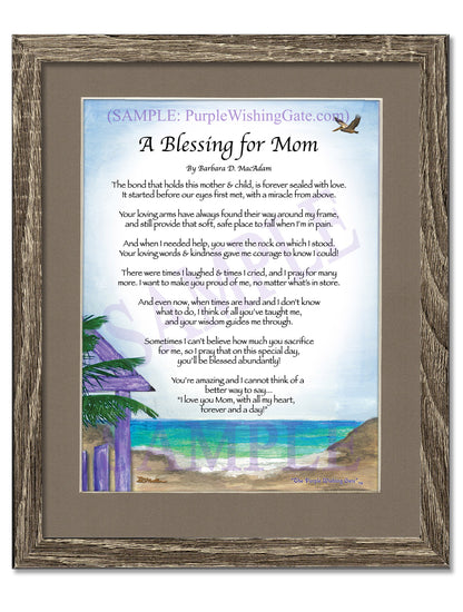 A Blessing for Mom - Gifts for Mom-Mother - PurpleWishingGate.com