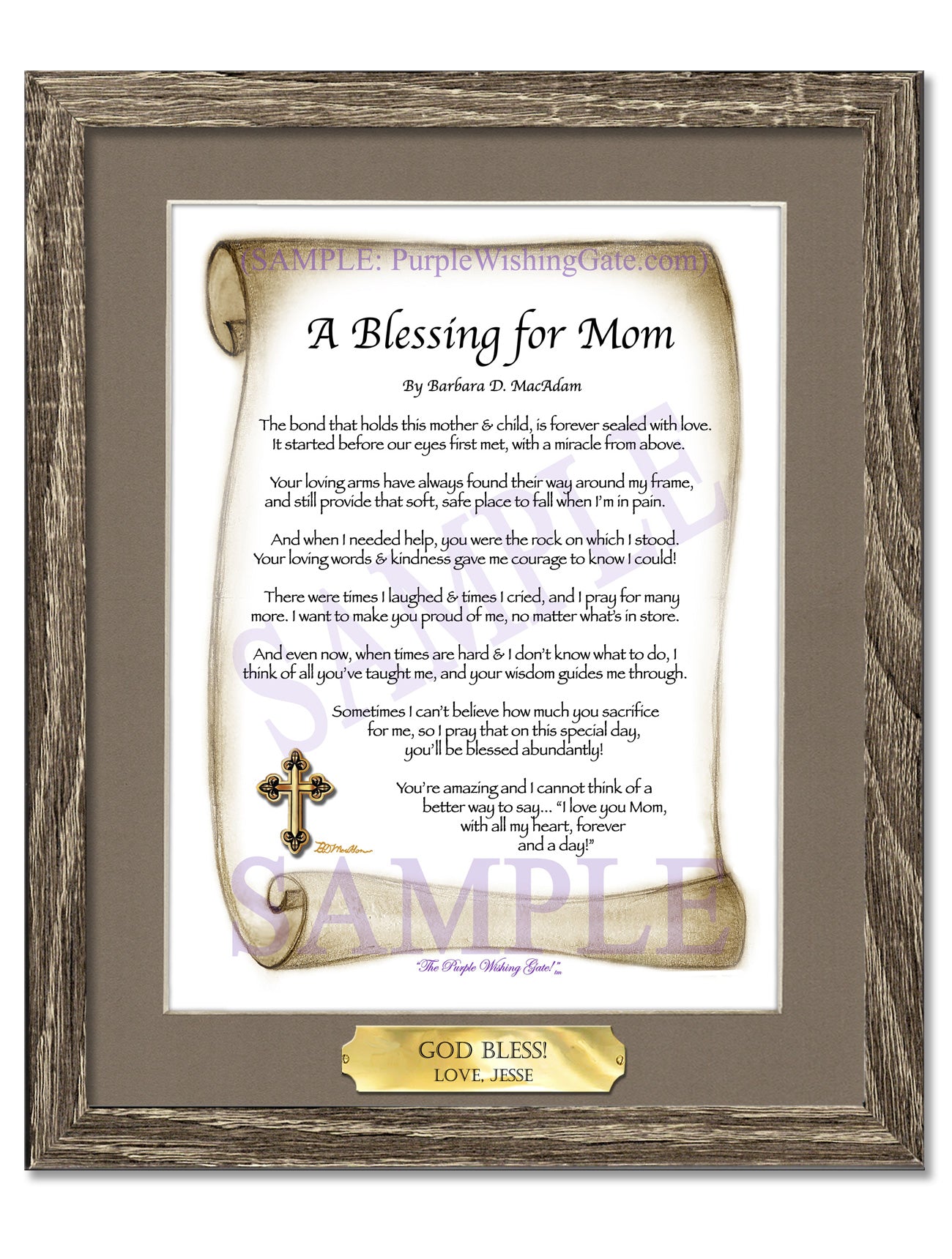 A Blessing for Mom - Gifts for Mom-Mother - PurpleWishingGate.com