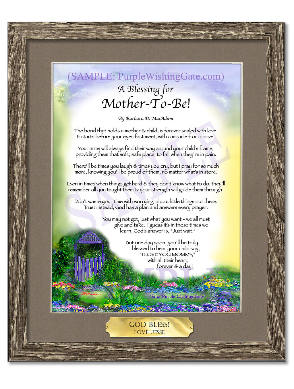 A Blessing for Mother-To-Be! - Gifts for Mom-Mother - PurpleWishingGate.com