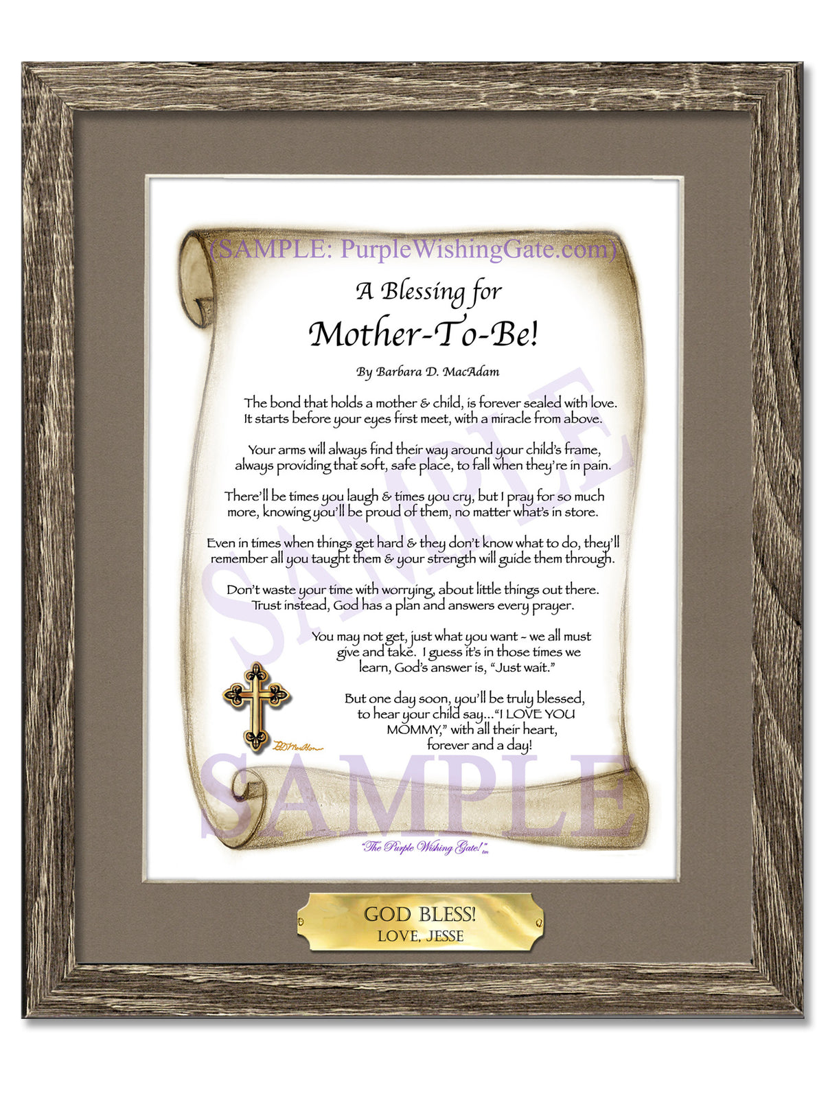 A Blessing for Mother-To-Be! - Gifts for Mom-Mother - PurpleWishingGate.com