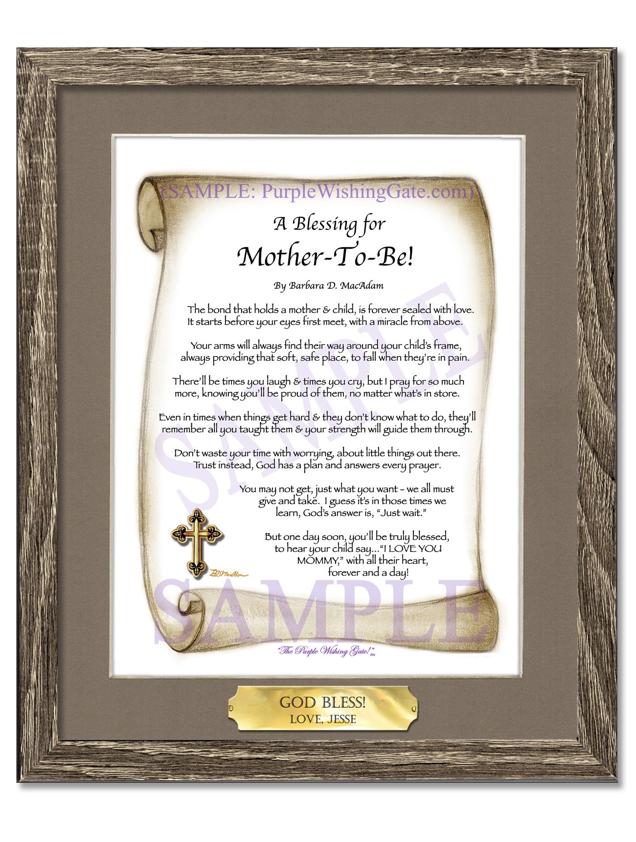 A Blessing for Mother-To-Be! - Gifts for Mom-Mother - PurpleWishingGate.com