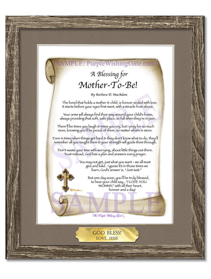 A Blessing for Mother-To-Be! - Gifts for Mom-Mother - PurpleWishingGate.com