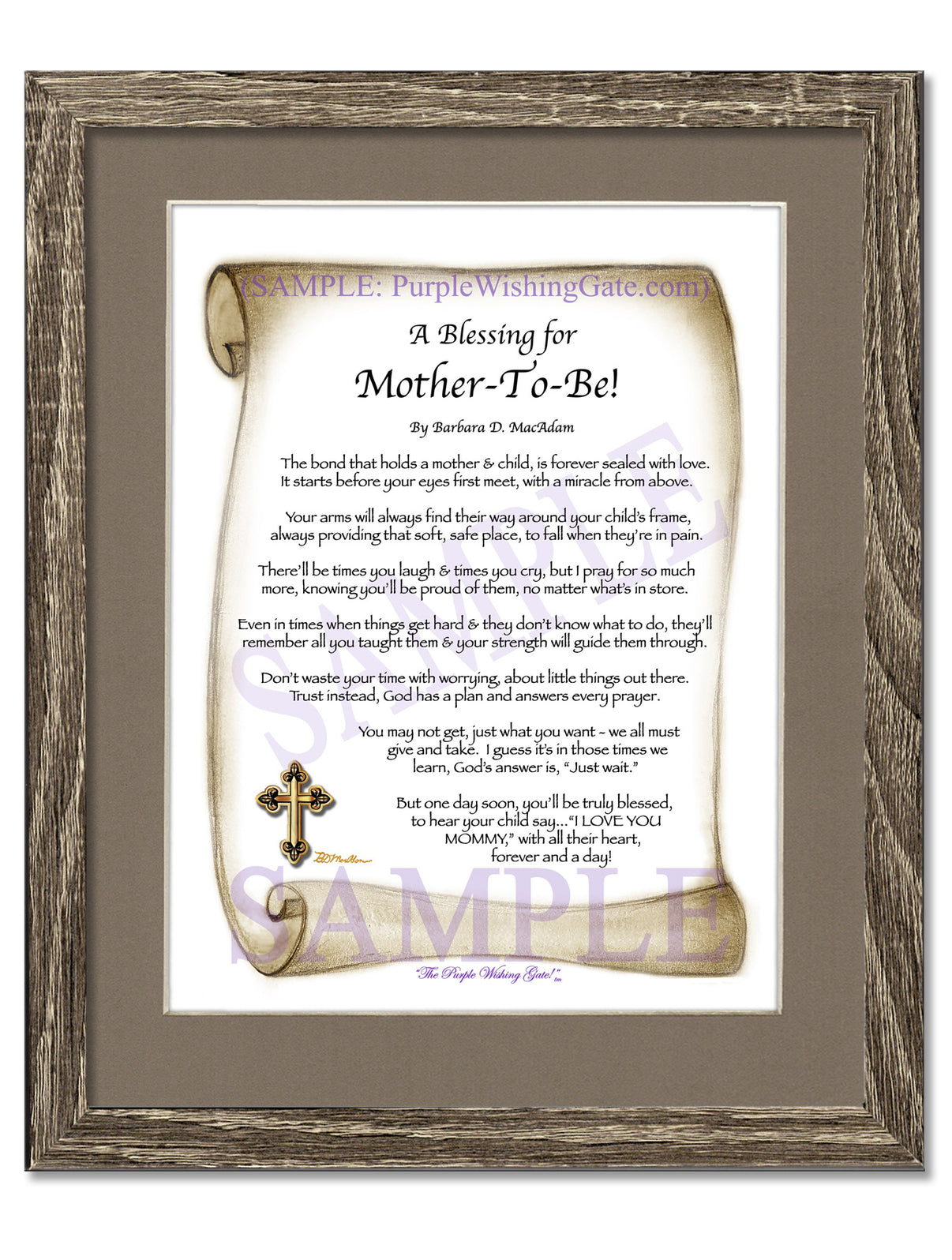 A Blessing for Mother-To-Be! - Gifts for Mom-Mother - PurpleWishingGate.com