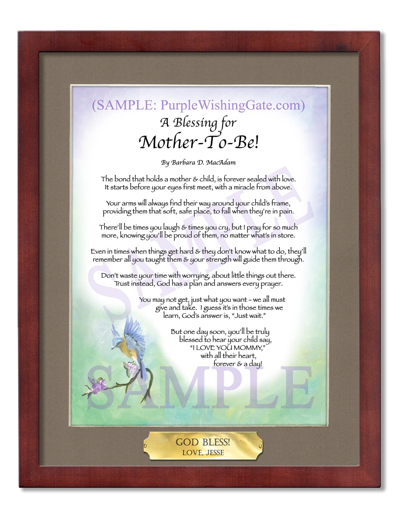 A Blessing for Mother-To-Be! - Gifts for Mom-Mother - PurpleWishingGate.com