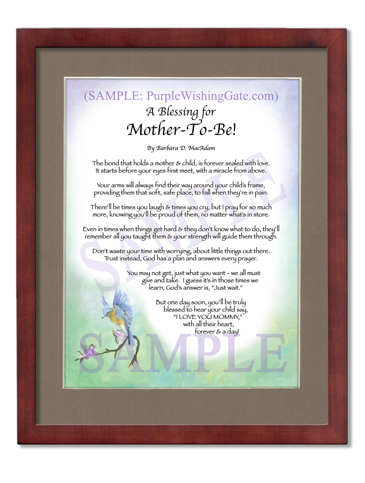 A Blessing for Mother-To-Be! - Gifts for Mom-Mother - PurpleWishingGate.com