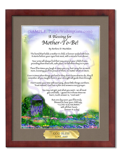 A Blessing for Mother-To-Be! - Gifts for Mom-Mother - PurpleWishingGate.com