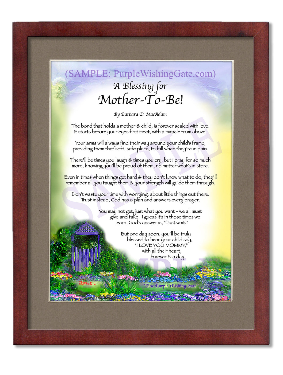 A Blessing for Mother-To-Be! - Gifts for Mom-Mother - PurpleWishingGate.com