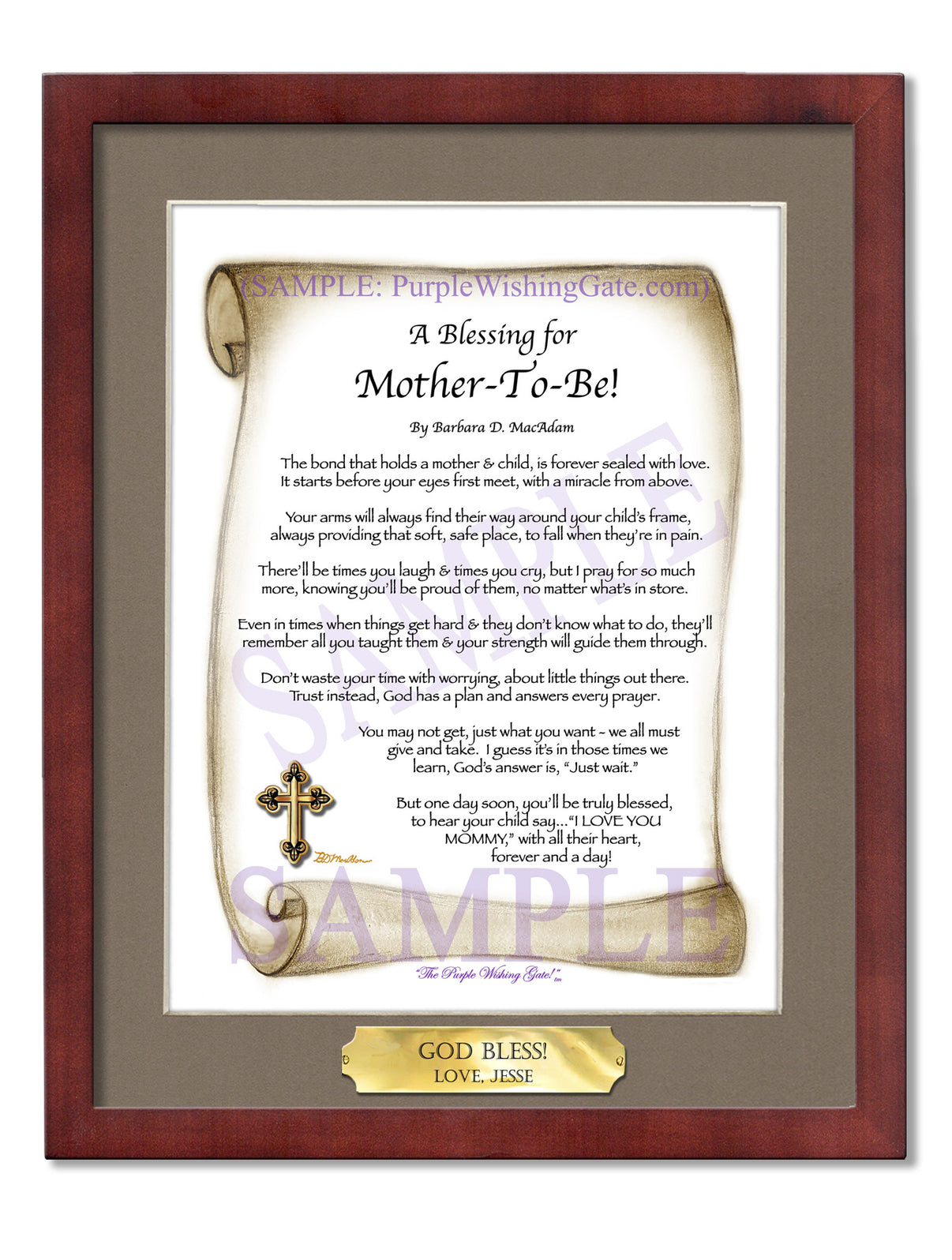 A Blessing for Mother-To-Be! - Gifts for Mom-Mother - PurpleWishingGate.com