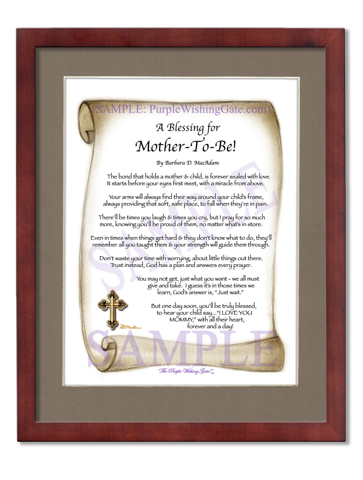 A Blessing for Mother-To-Be! - Gifts for Mom-Mother - PurpleWishingGate.com