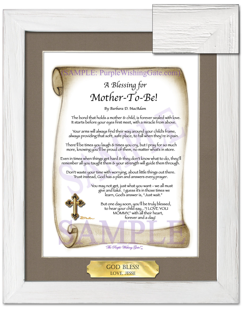 A Blessing for Mother-To-Be! - Gifts for Mom-Mother - PurpleWishingGate.com
