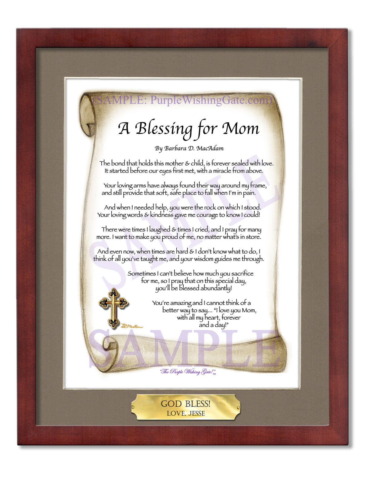 A Blessing for Mom - Gifts for Mom-Mother - PurpleWishingGate.com