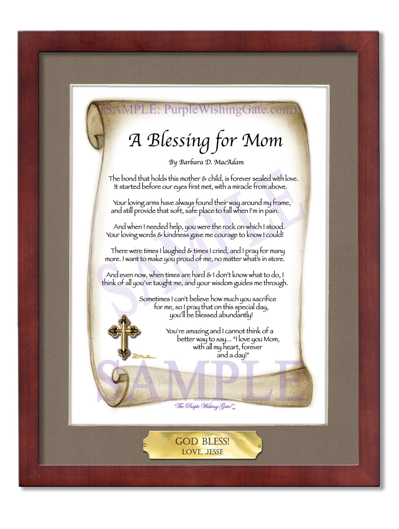 A Blessing for Mom - Gifts for Mom-Mother - PurpleWishingGate.com