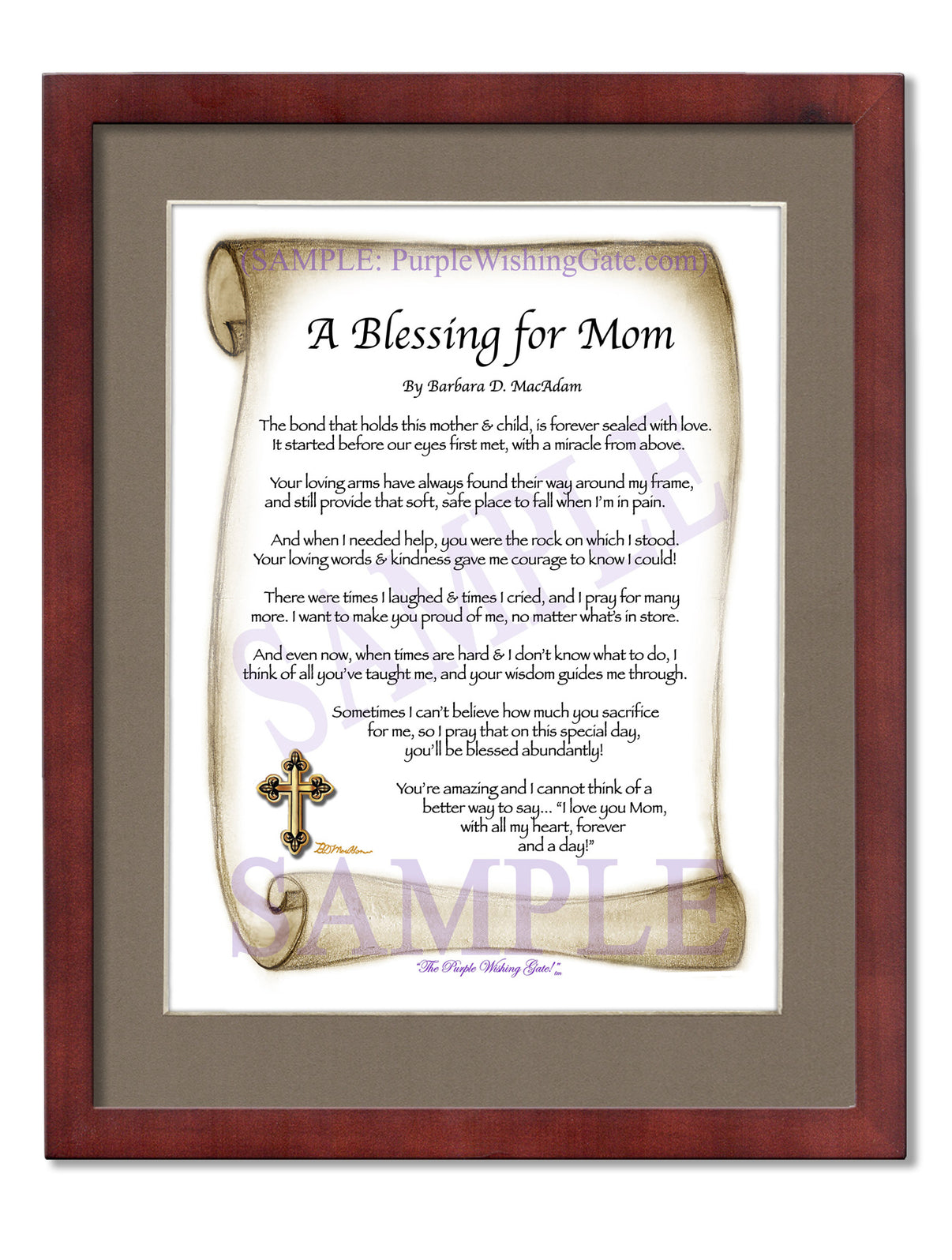 A Blessing for Mom - Gifts for Mom-Mother - PurpleWishingGate.com