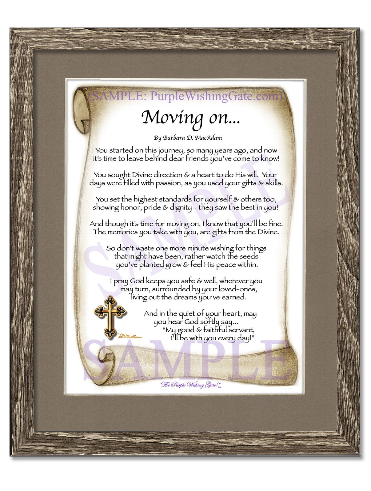 Moving On... - Retirement Gift - PurpleWishingGate.com