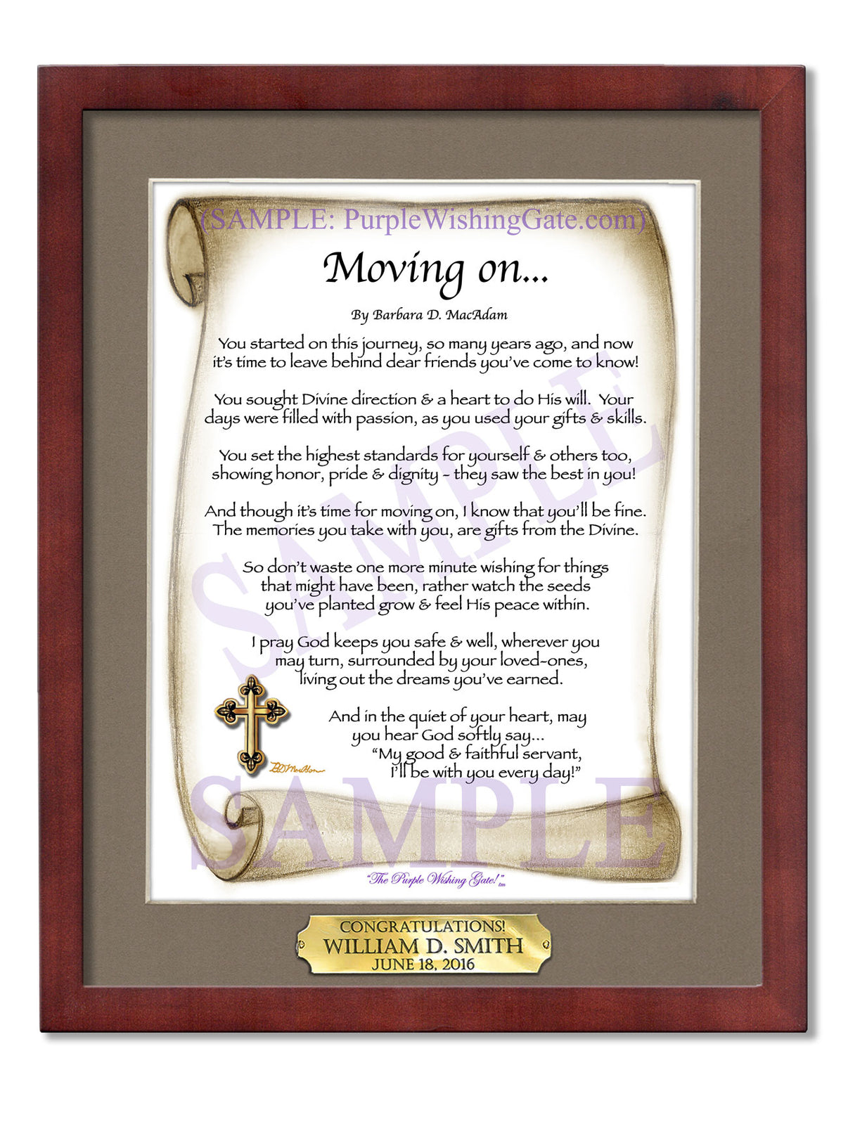 Moving On... - Retirement Gift - PurpleWishingGate.com
