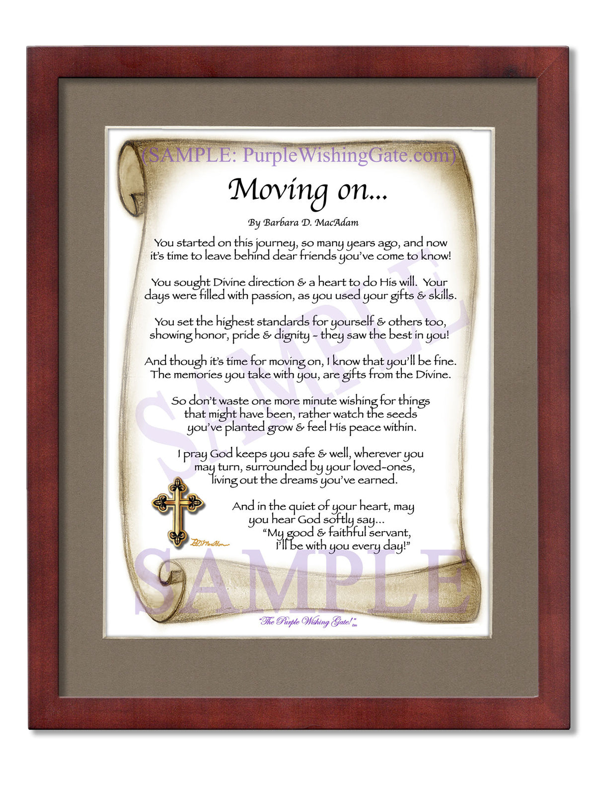 Moving On... - Retirement Gift - PurpleWishingGate.com