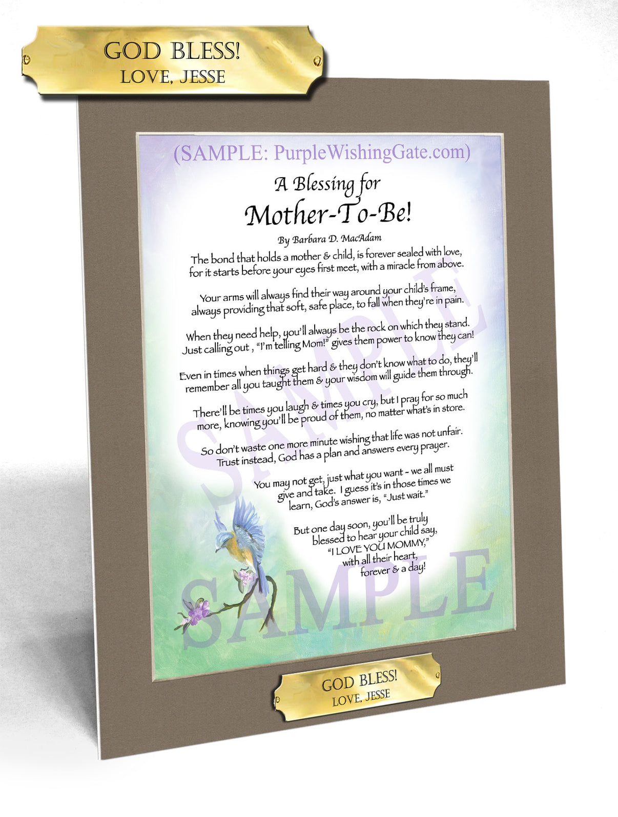 A Blessing for Mother-To-Be! - Gifts for Mom-Mother - PurpleWishingGate.com