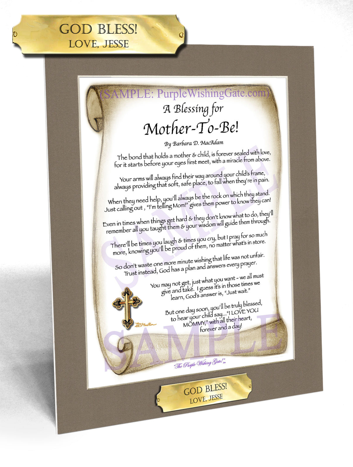 A Blessing for Mother-To-Be! - Gifts for Mom-Mother - PurpleWishingGate.com