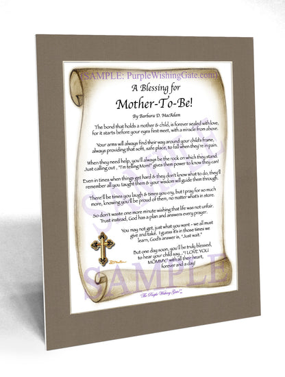 A Blessing for Mother-To-Be! - Gifts for Mom-Mother - PurpleWishingGate.com