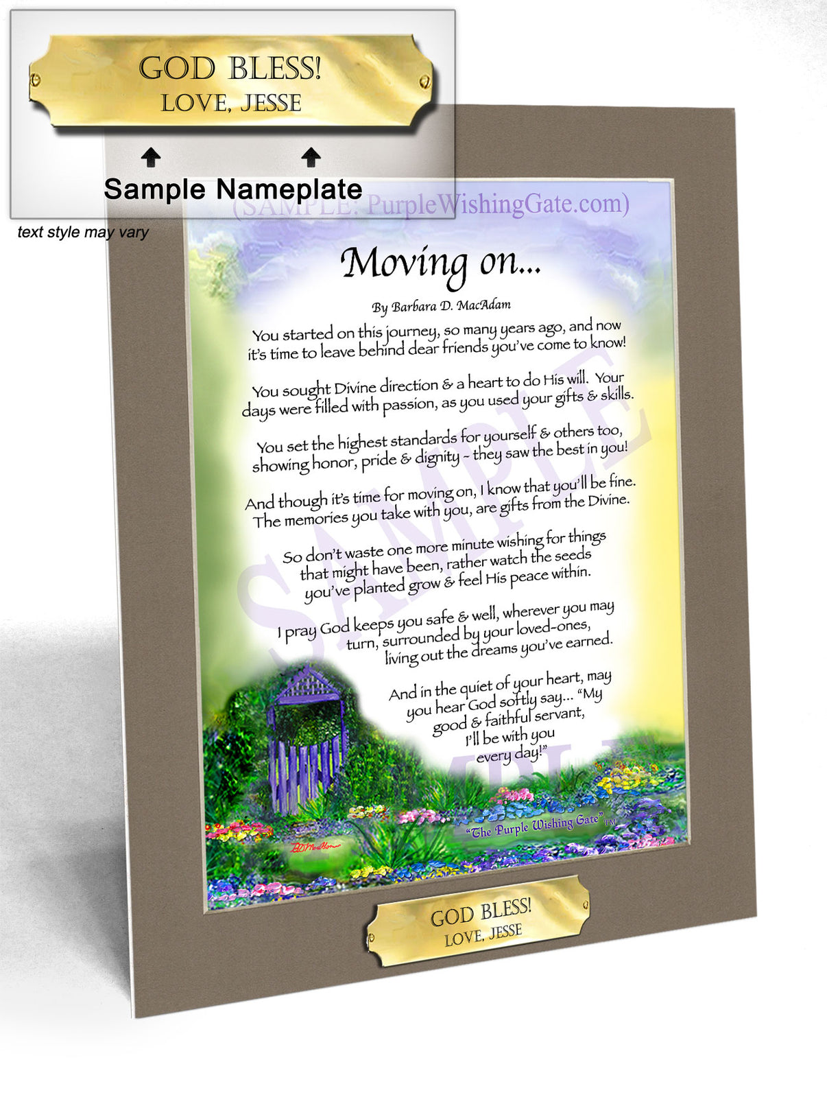 Moving On... - Retirement Gift - PurpleWishingGate.com