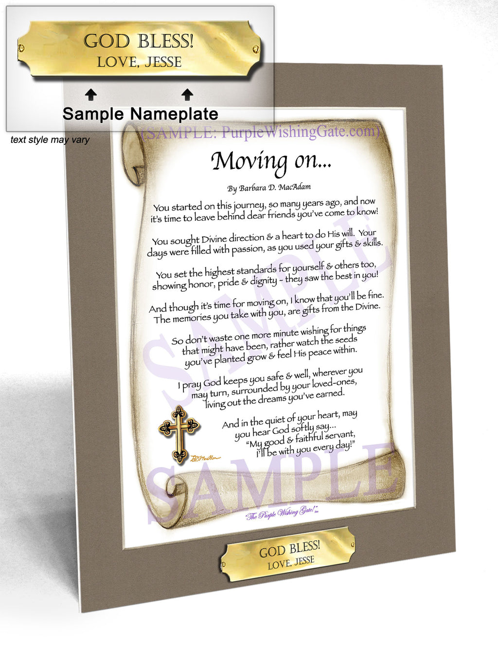 Moving On... - Retirement Gift - PurpleWishingGate.com