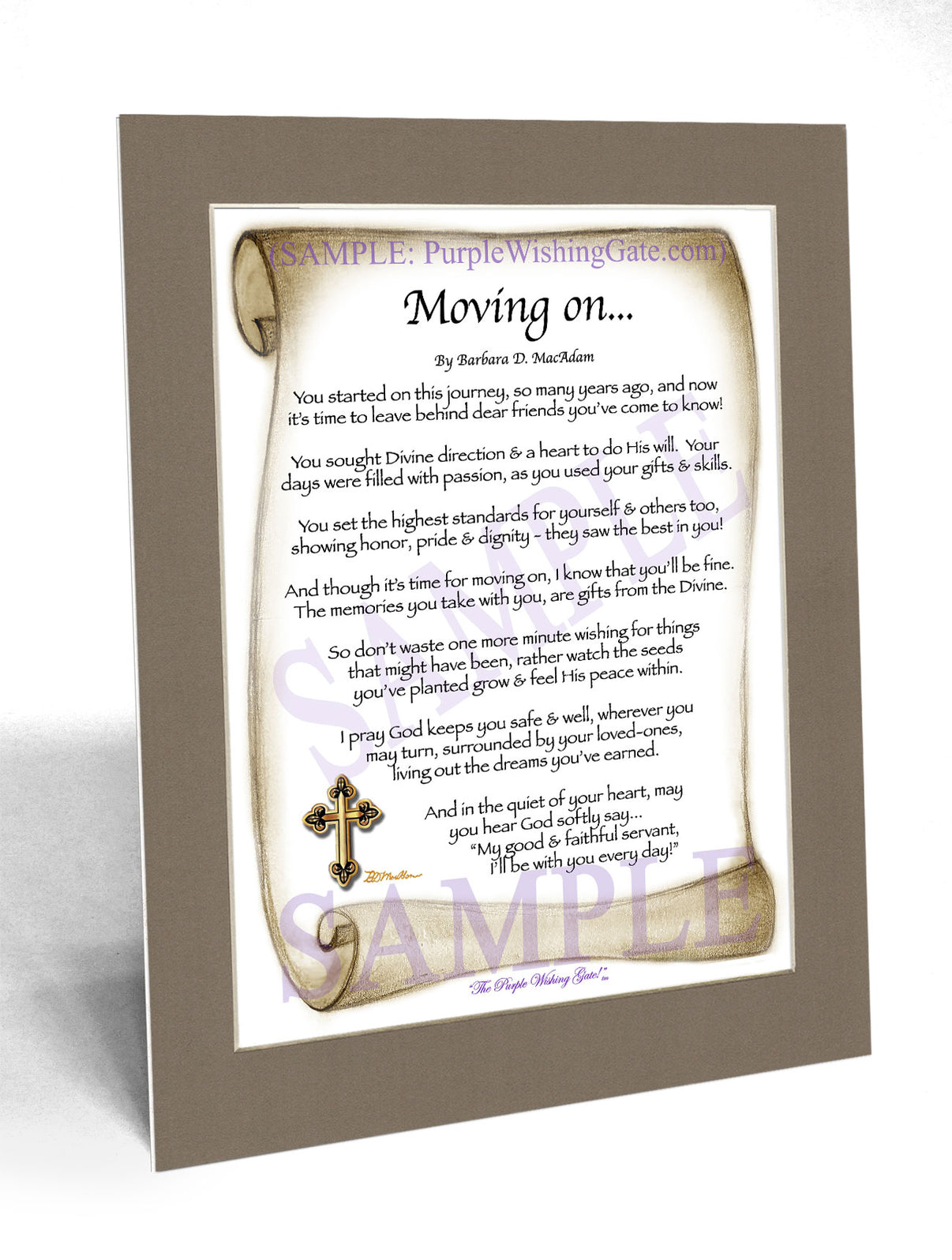 Moving On... - Retirement Gift - PurpleWishingGate.com