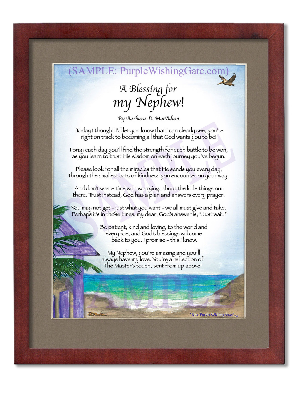 A Blessing for my Nephew! (child-adult) - Gifts for Nephew - PurpleWishingGate.com
