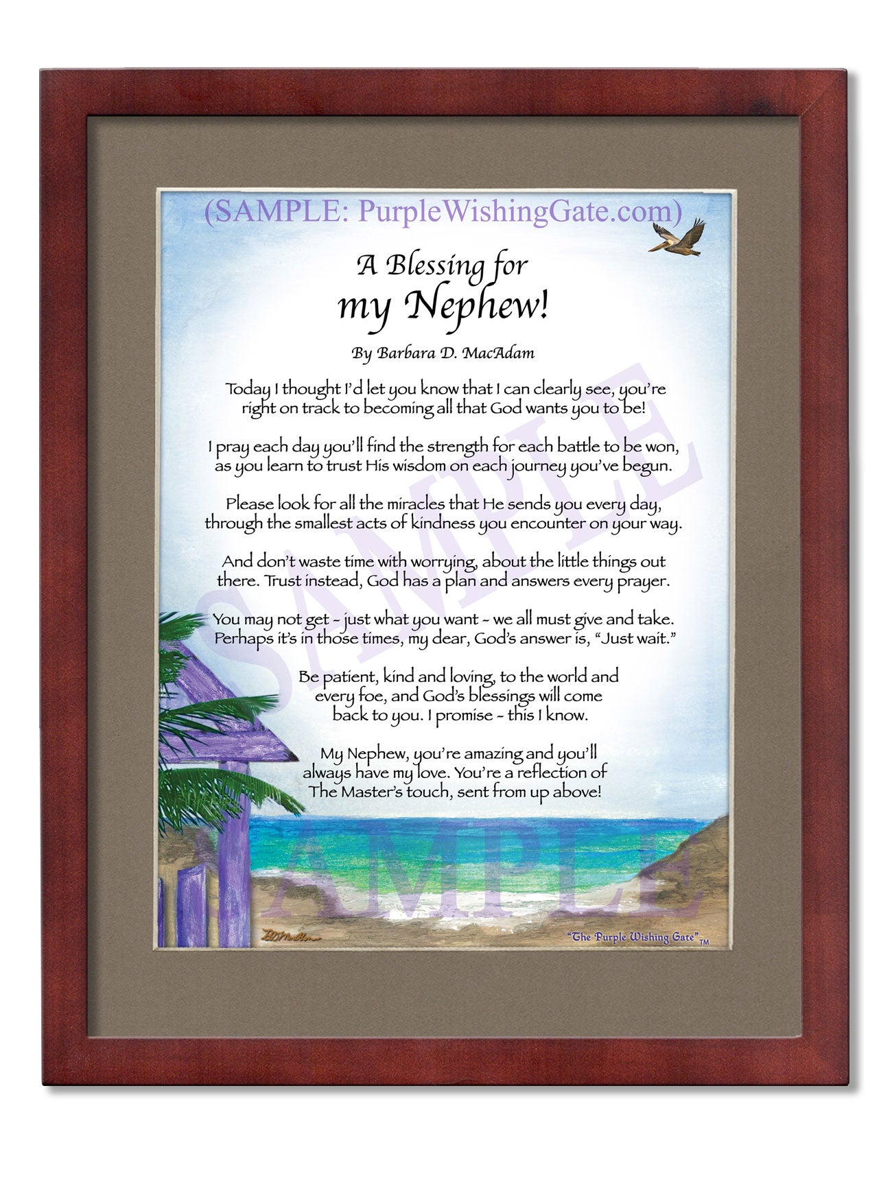 A Blessing for my Nephew! (child-adult) - Gifts for Nephew - PurpleWishingGate.com