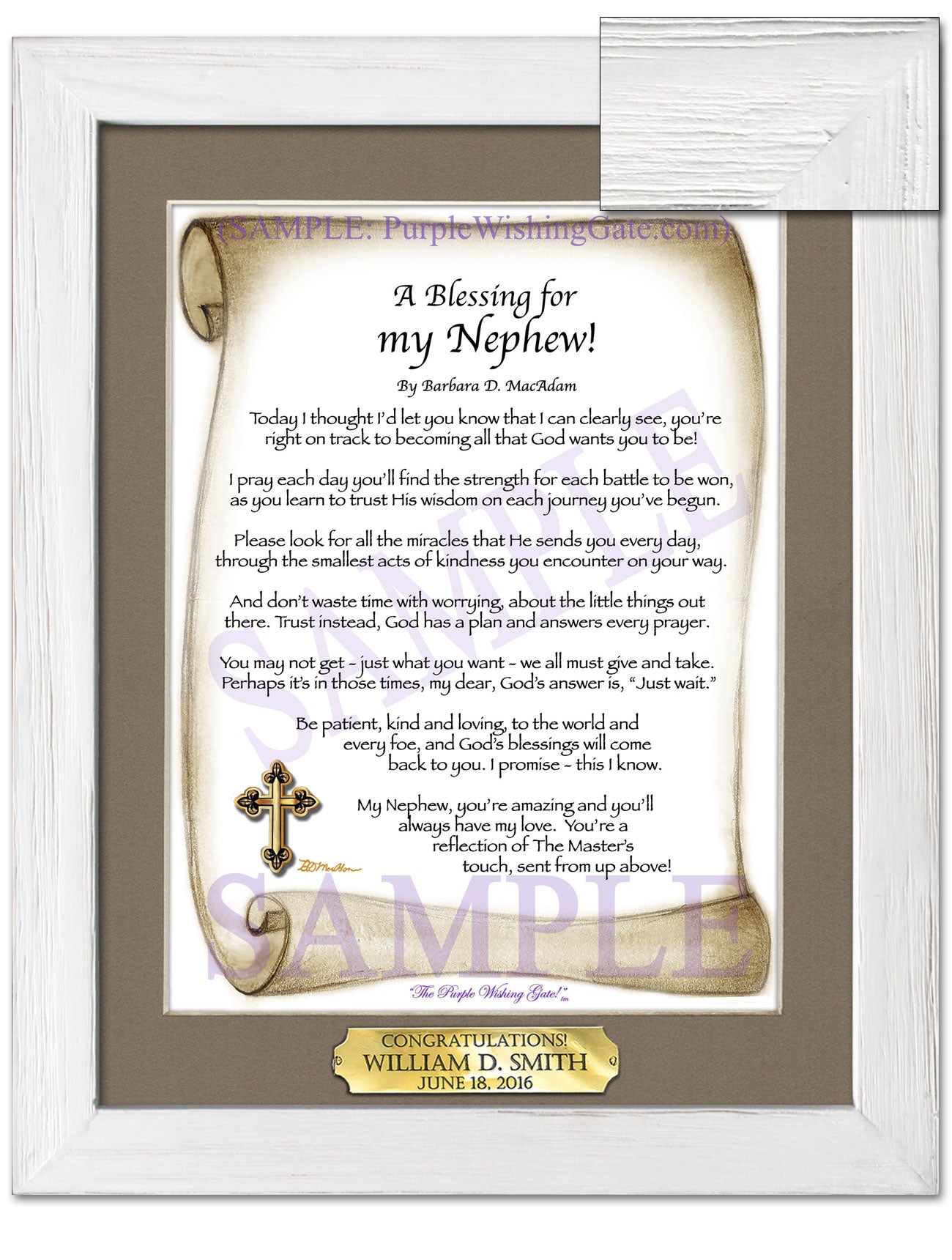 A Blessing for my Nephew! (child-adult) - Gifts for Nephew - PurpleWishingGate.com
