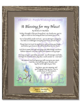 A Blessing for my Niece! (child-adult) - Gifts for Niece - PurpleWishingGate.com