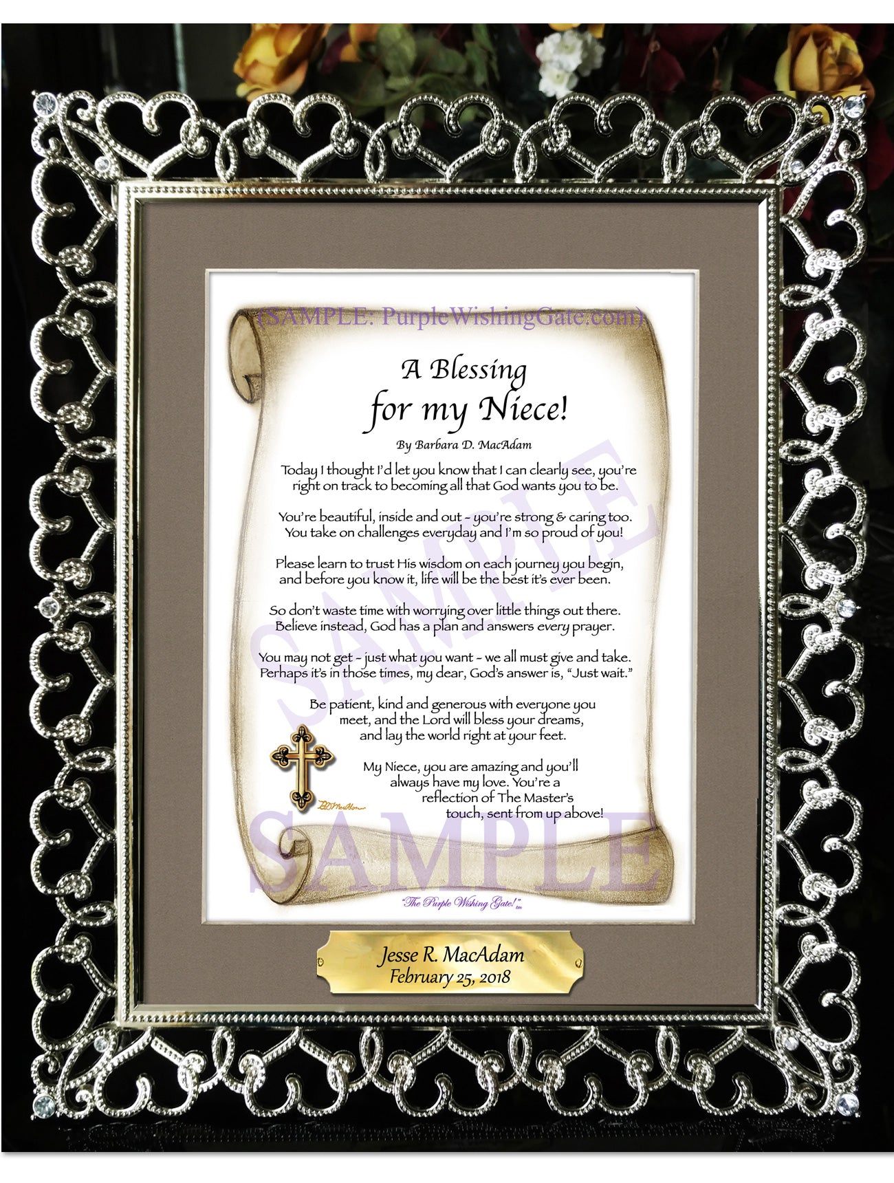 A Blessing for my Niece! (child-adult) - Gifts for Niece - PurpleWishingGate.com