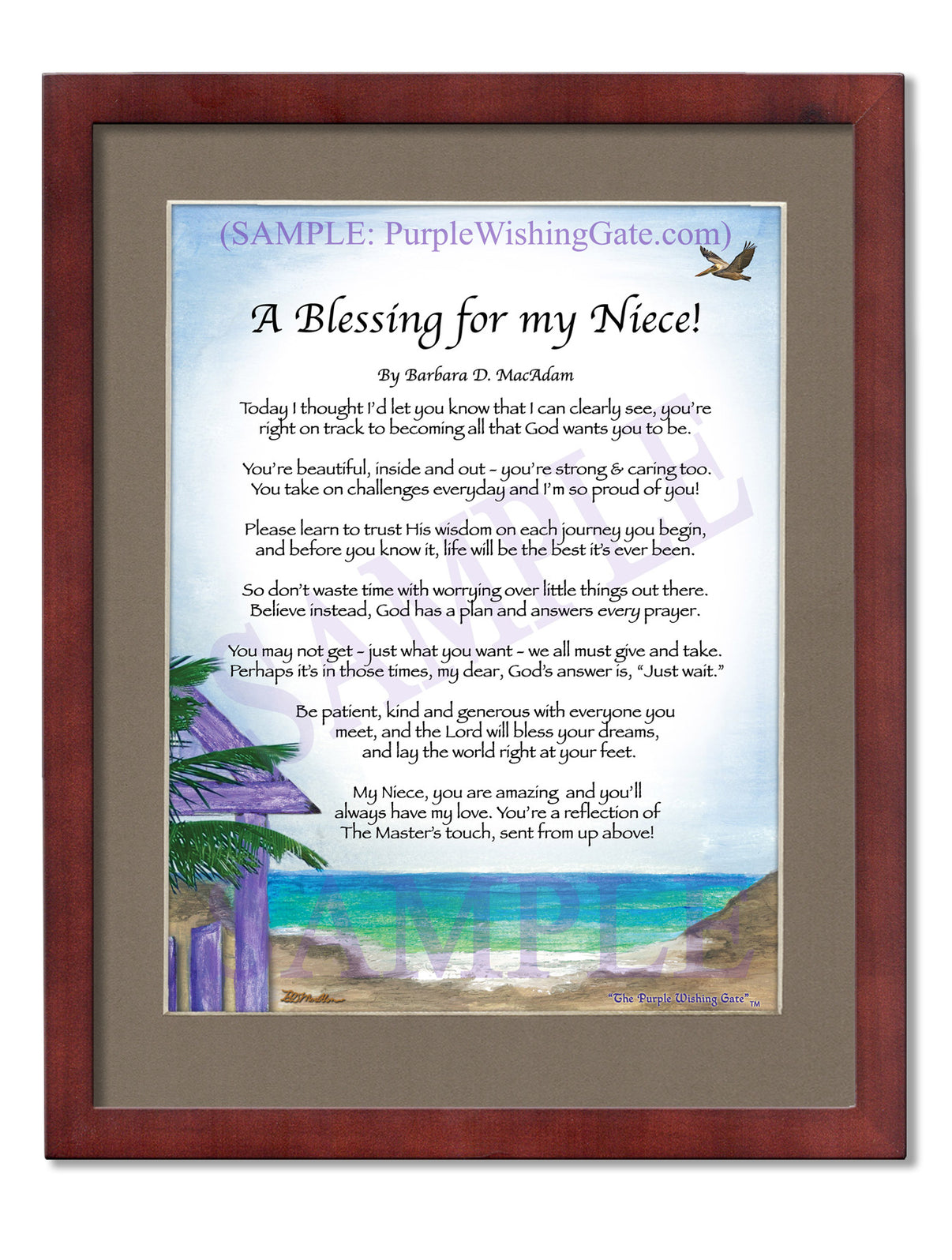 A Blessing for my Niece! (child-adult) - Gifts for Niece - PurpleWishingGate.com