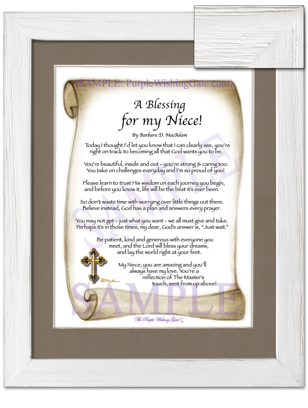 A Blessing for my Niece! (child-adult) - Gifts for Niece - PurpleWishingGate.com
