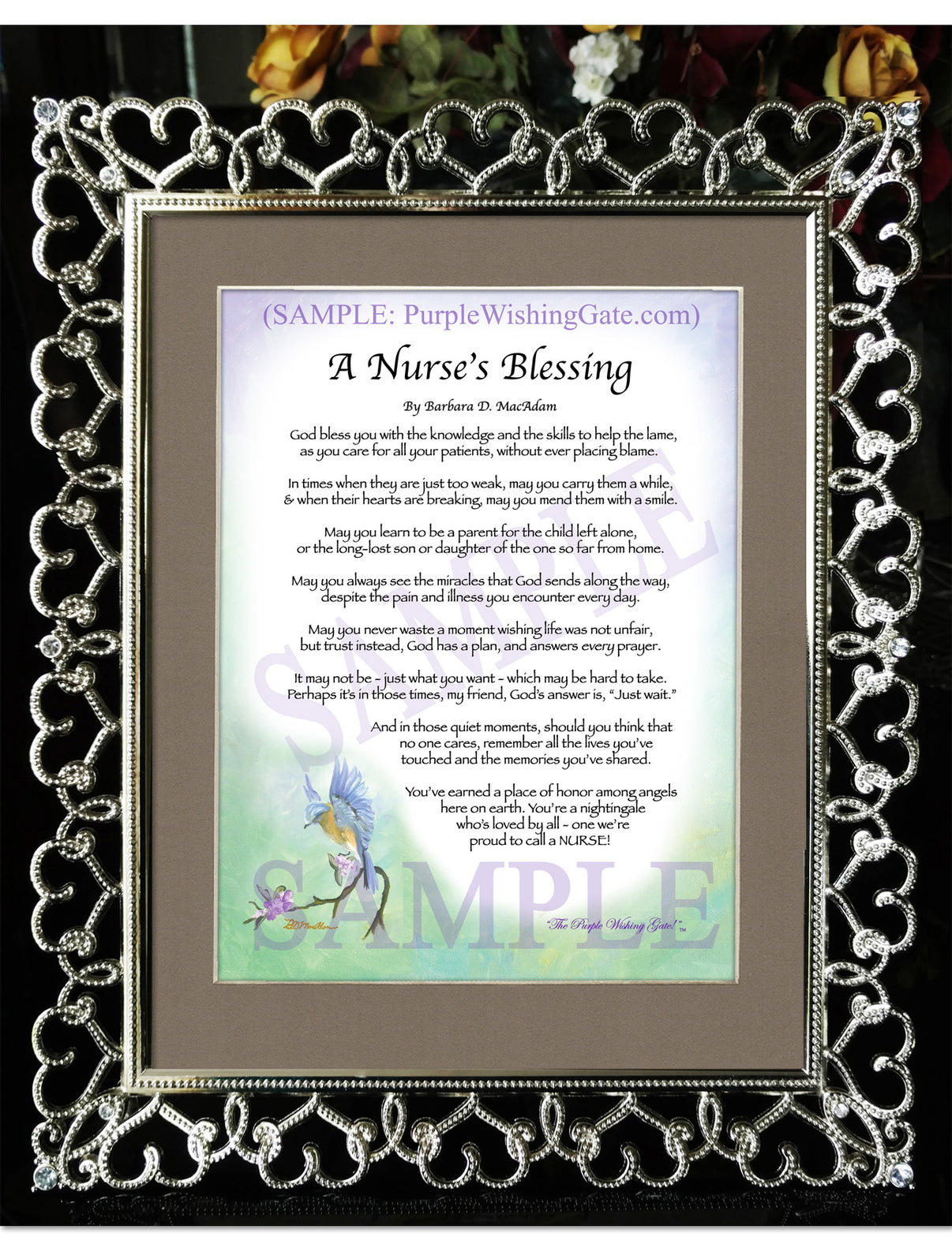 A Nurse's Blessing - Nurse's Gift - PurpleWishingGate.com