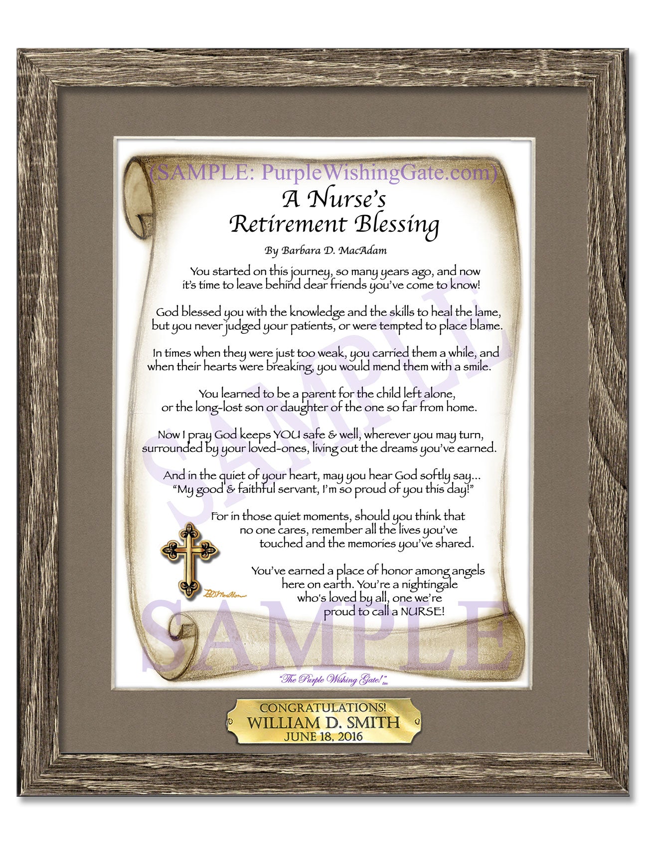 A Nurse's Retirement Blessing - Retirement Gift - PurpleWishingGate.com