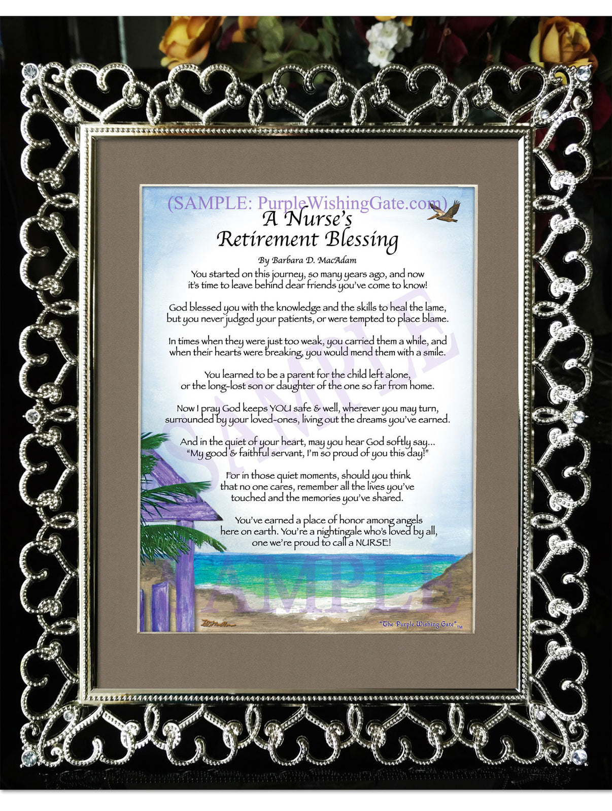 A Nurse's Retirement Blessing - Retirement Gift - PurpleWishingGate.com