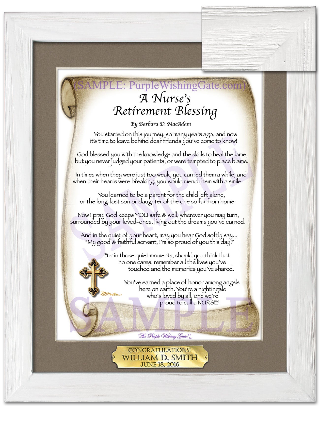 A Nurse's Retirement Blessing - Retirement Gift - PurpleWishingGate.com