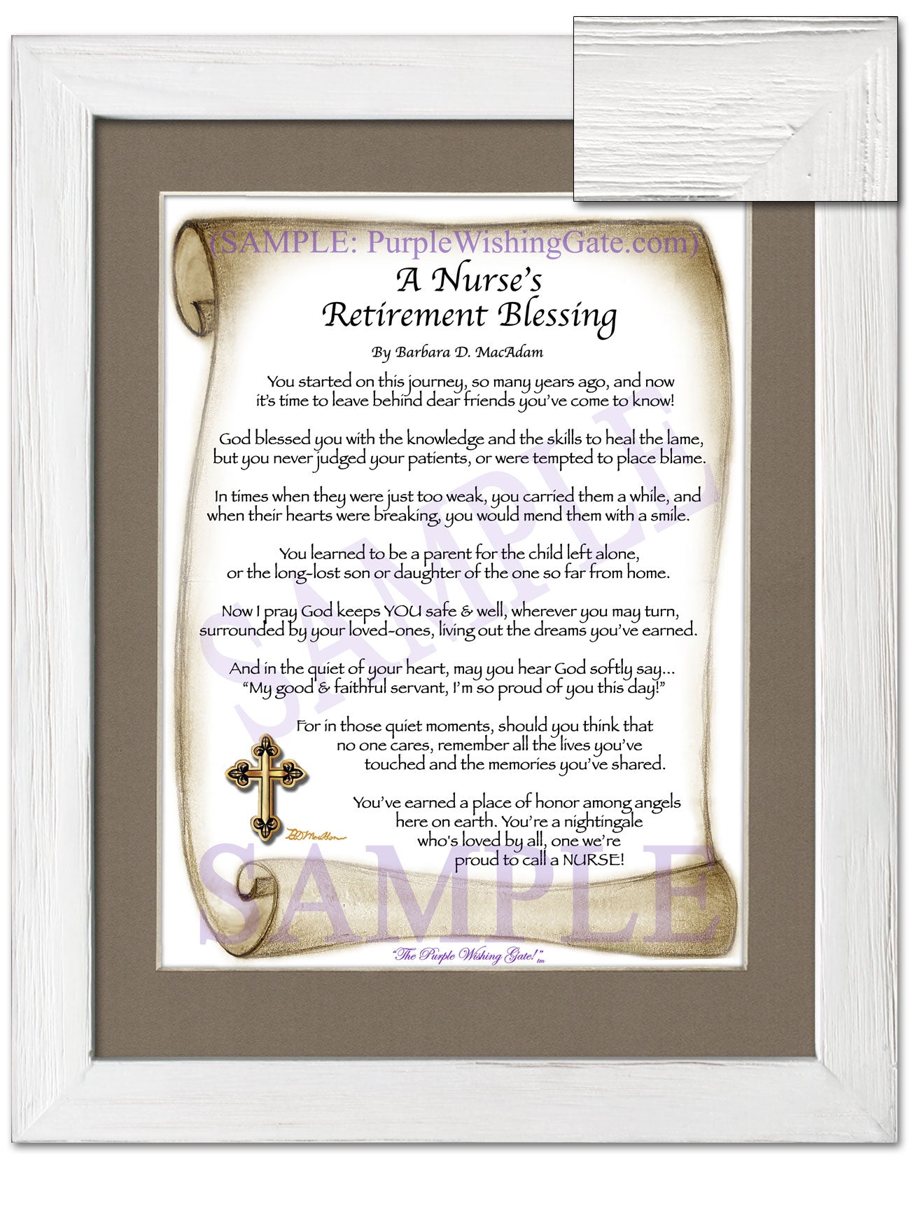 A Nurse's Retirement Blessing - Retirement Gift - PurpleWishingGate.com