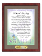 A Nurse's Blessing - Nurse's Gift - PurpleWishingGate.com