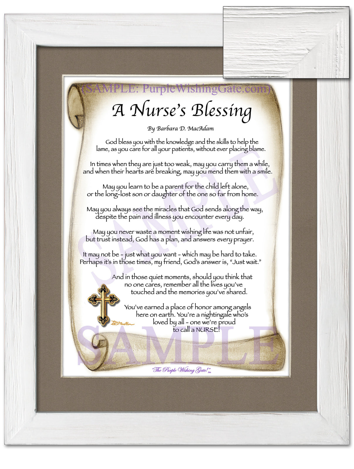 A Nurse's Blessing - Nurse's Gift - PurpleWishingGate.com