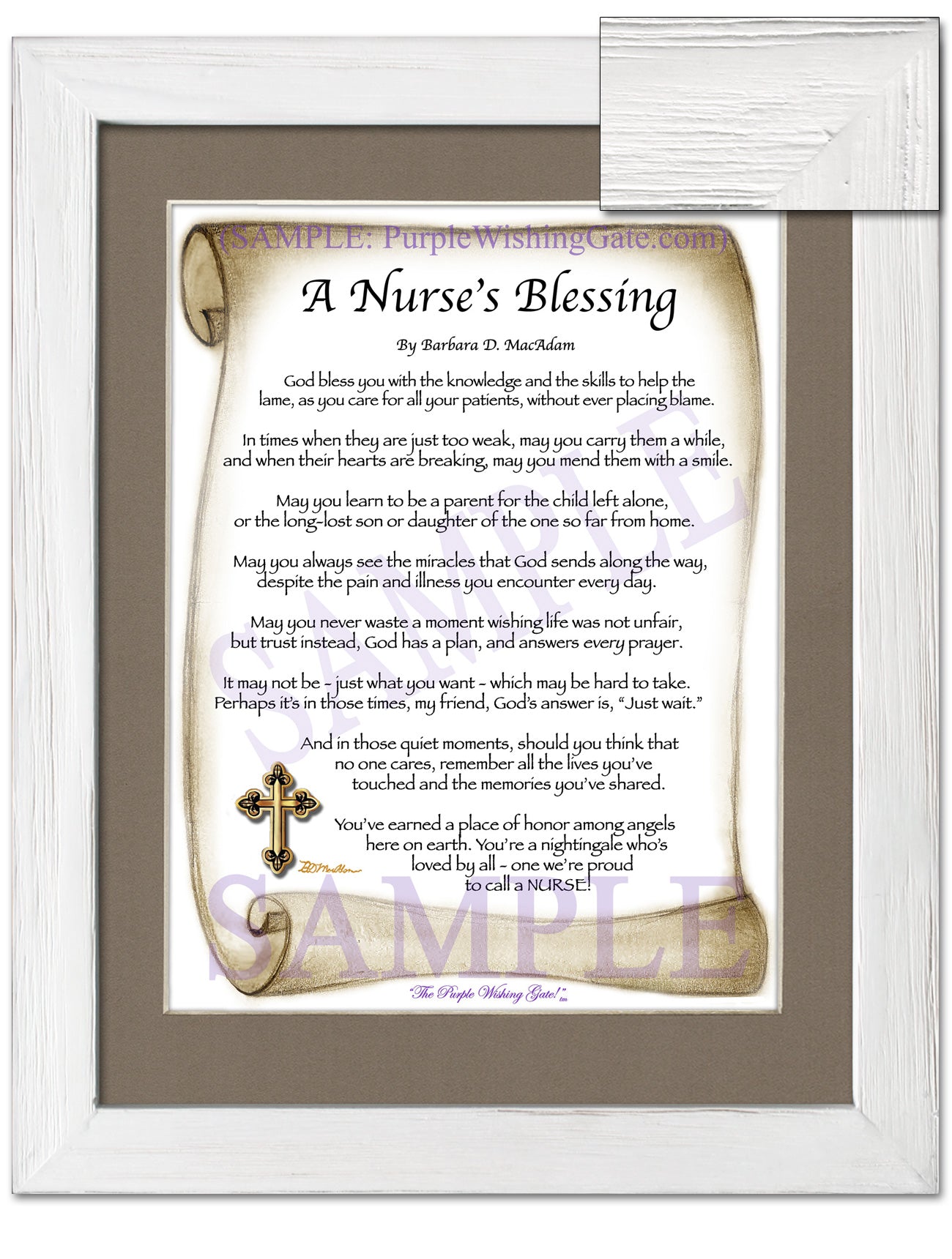 A Nurse's Blessing - Nurse's Gift - PurpleWishingGate.com