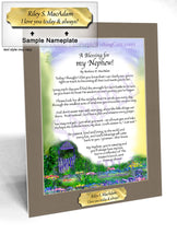 A Blessing for my Nephew! (child-adult) - Gifts for Nephew - PurpleWishingGate.com