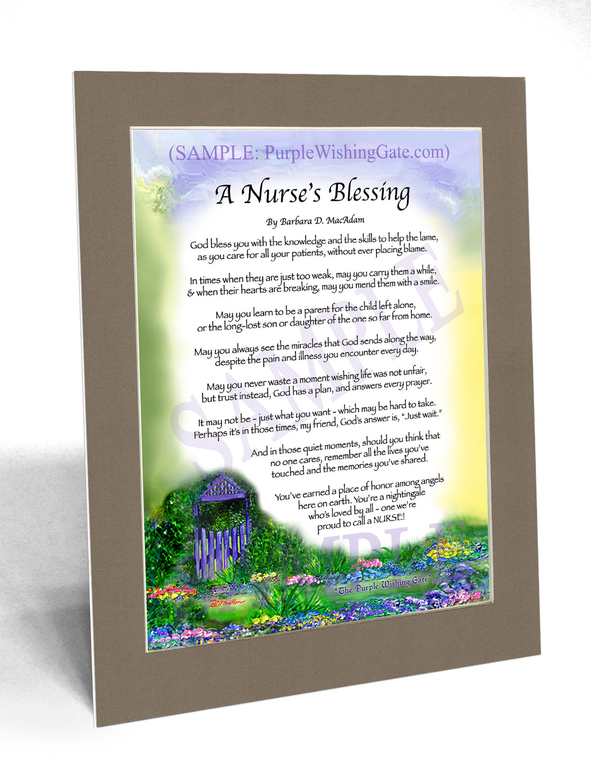 A Nurse's Blessing - Nurse's Gift - PurpleWishingGate.com
